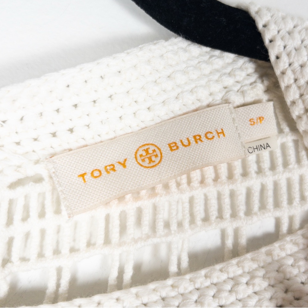 Tory Burch White Crochet Blouse - Picture 9 of 12